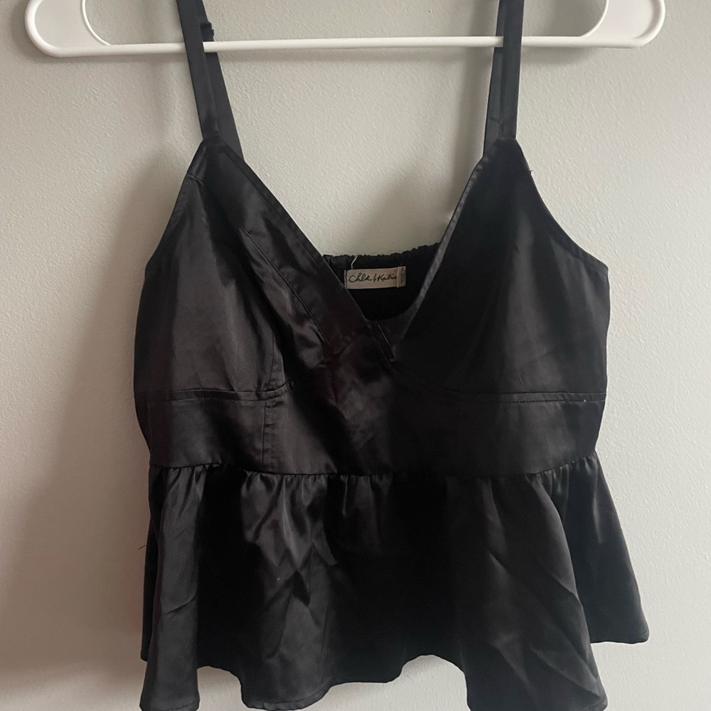 Chloe & Katie Black Camisole Top